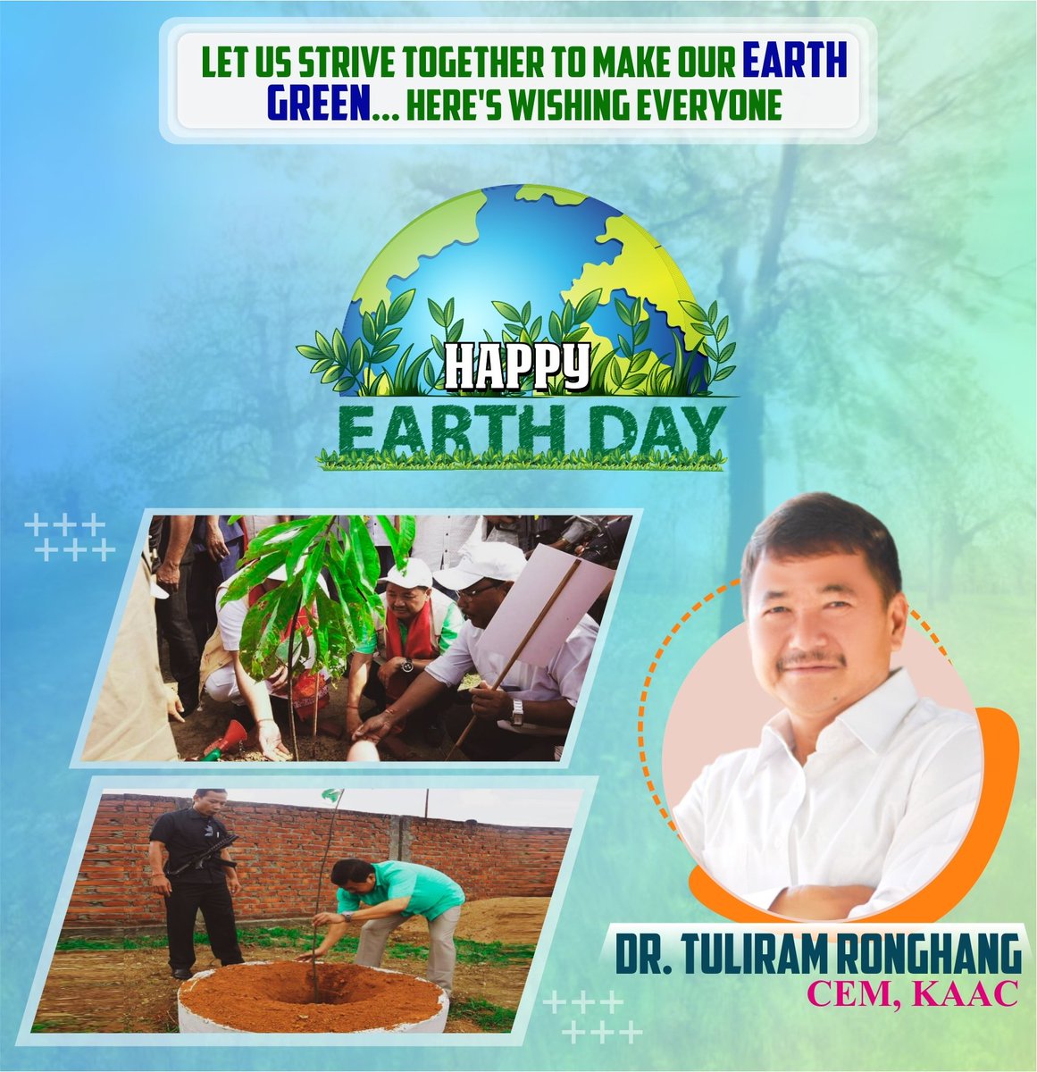 TuliramRonghang's tweet photo. Let us preserve our #environment. Let us plant more trees. Happy Earth Day!
#PreserveEnvironment
#preserveecology https://t.co/ncvskrVZvG