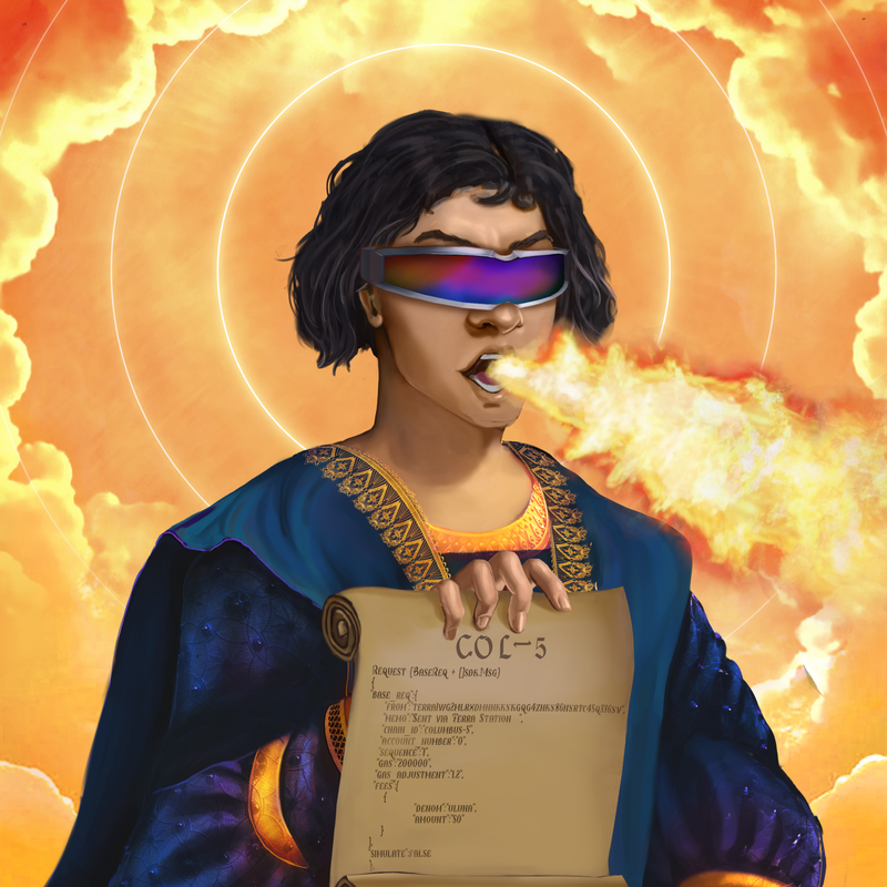 🌕#LUNAtics Giveaway!🌖

Today to show you my support for the community, one lucky person will win this #819 <a href="/COL_NFT/">Columbus Omnia Luna | COL NFT</a>, minted on the best #NFTmarketplace on Terra <a href="/luart_io/">Luart</a>💫

Rules:
🌗Like + RT
🌘Follow <a href="/COL_NFT/">Columbus Omnia Luna | COL NFT</a> <a href="/luart_io/">Luart</a> 
🌑Tag 2 frens

Winner announced in 24hrs💥
#NFTGiveaway