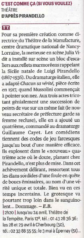 CDNnancy's tweet photo. [ → 𝗘𝗡 𝗧𝗢𝗨𝗥𝗡É𝗘 ] 
𝗖'𝗘𝗦𝗧 𝗖𝗢𝗠𝗠𝗘 Ç𝗔 (𝗦𝗜 𝗩𝗢𝗨𝗦 𝗩𝗢𝗨𝗟𝗘𝗭) - #creation  💥

Dernières représentations au #ThéâtredelaTempête !
🔥 Ce soir à 20h 🔥
🔥 Demain à 16h 🔥

La presse en parle 🗞
À lire : l'article de #Télérama

🎫 https://t.co/XjCMPs5V6u https://t.co/PTwBUvu0AO