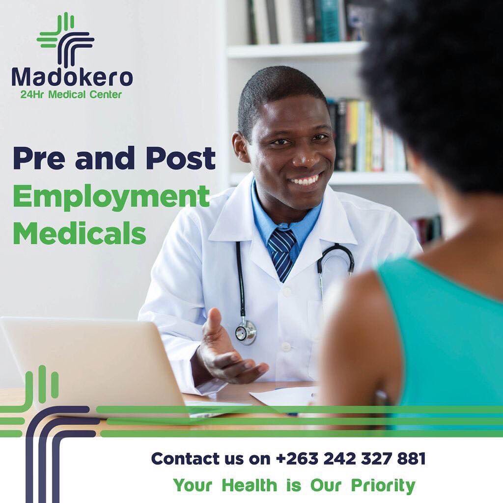 Pre and Post Employment Medical available at Madokero 24Hr Medical Center. Book your appointment Today!
-
#YourHealthOurPriority
