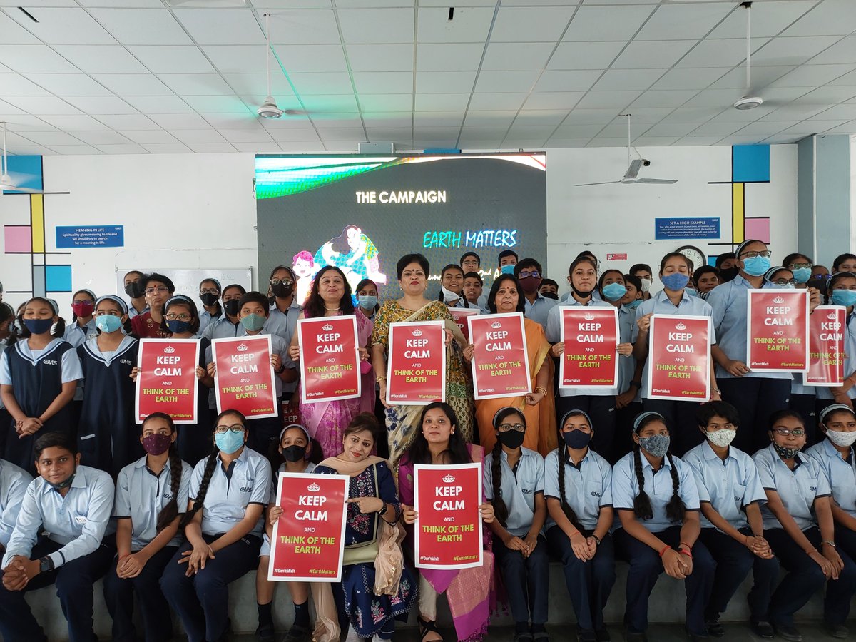 SparkLiv's tweet photo. On this 'Earth Day', @SparkLiv and CMS Aliganj-I Lucknow have come together to implement the waste management intitative 'Earth Matters'.

We are excited to work hand-in-hand with this planet conscious campus.

#DontMixIt #wastemanagement #wasteiswealth #CMS  #earthday2022 https://t.co/hzXUgpdHqW
