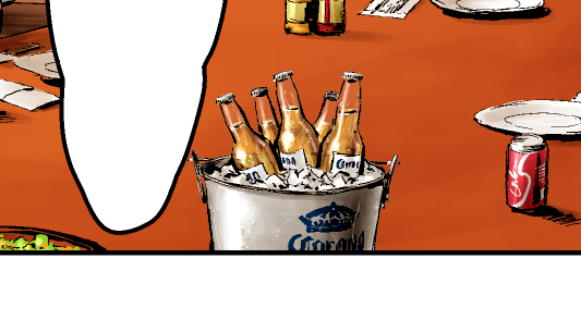 コロナビール上手に描けたから見てください。 