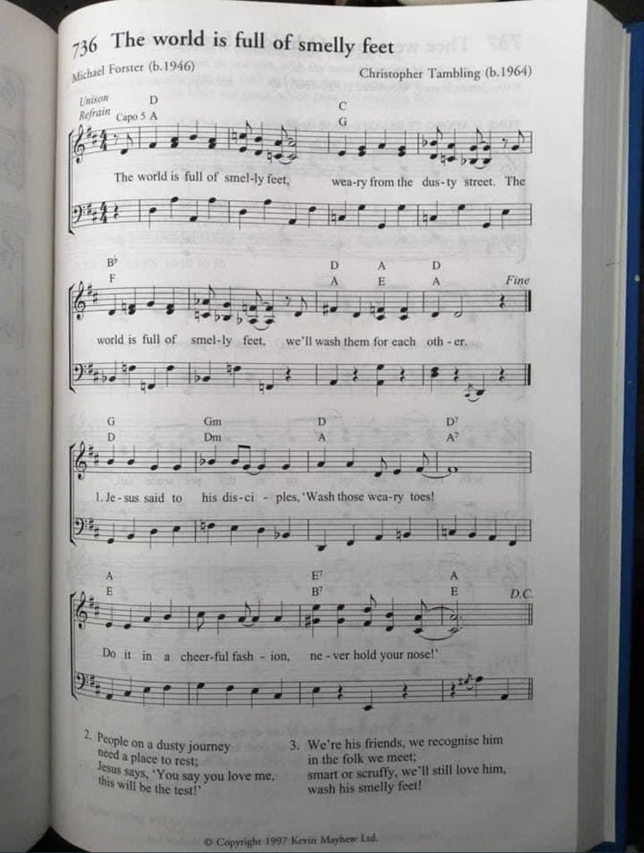 I miss the old hymns.
