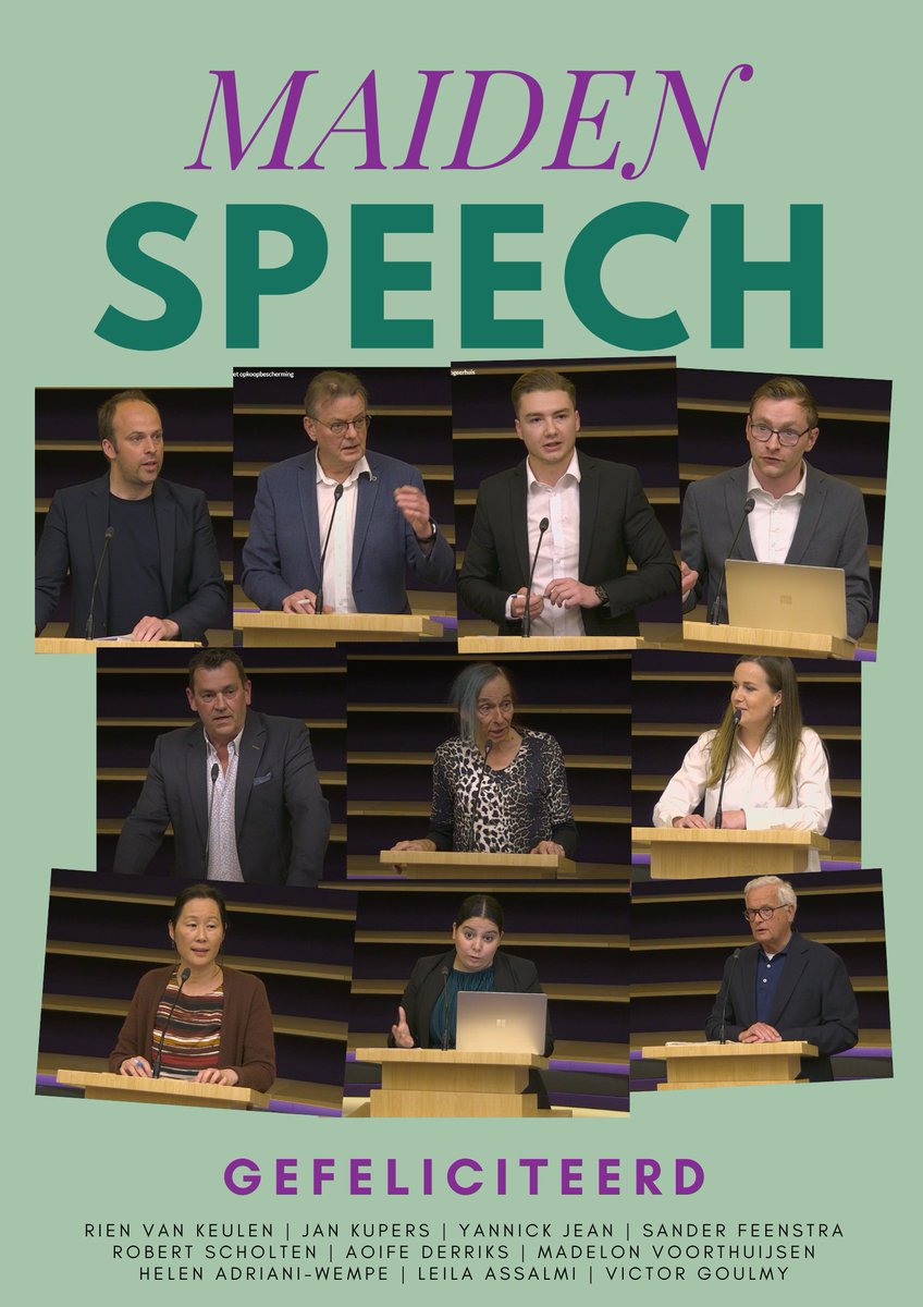 Tien Nieuwegeinse raadsleden voerden gisteren voor het eerst het woord tijdens de Raadsvergadering. Een bijzonder moment, en daar mag best even bij stilgestaan worden. Van harte! #nieuwegeinseraad