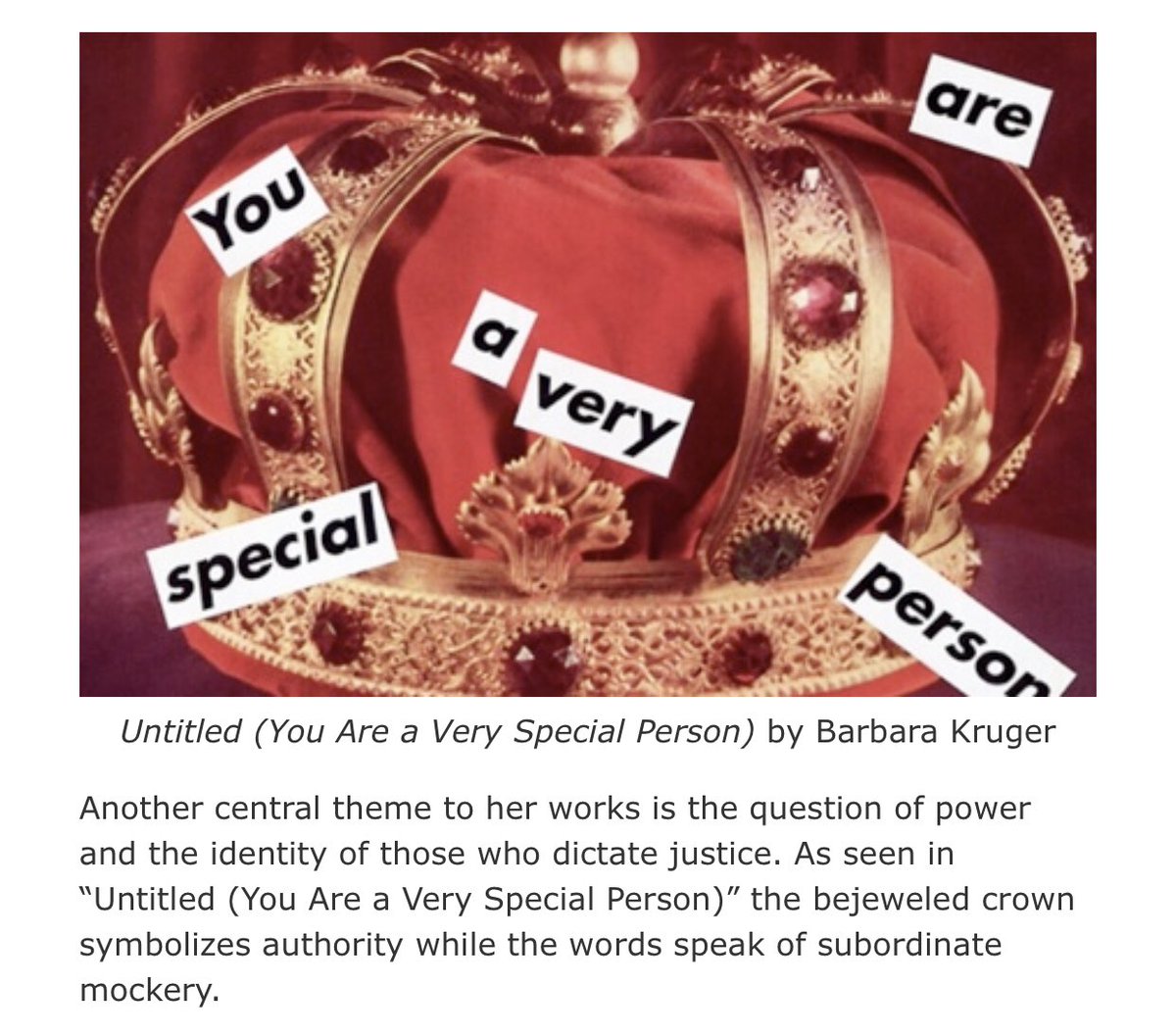 AEON_MAG's tweet photo. The artwork is made by Barbara Kruger for her exhibition “Paste-up” at Sprüth Magers London (2009 - 2010)

#TraineeA @trainee_a https://t.co/f4Z2otkptk