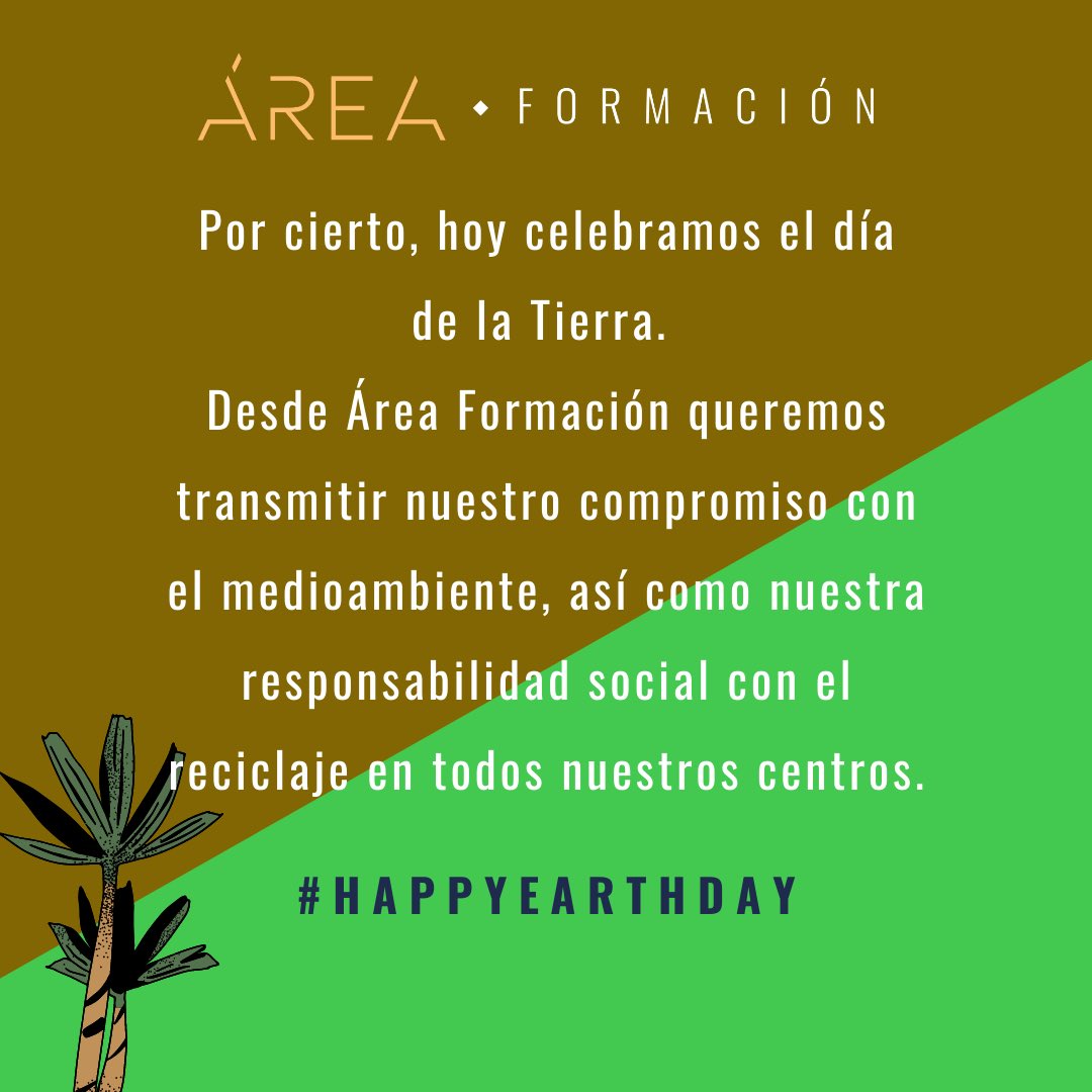 AreaFormacion's tweet photo. Feliz día de la Tierra #happyearthday https://t.co/0p7Ikfyu2j