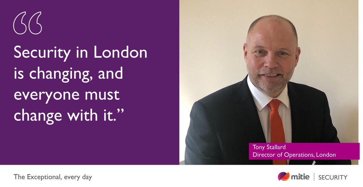 Mitie_IntelServ's tweet photo. Introducing Tony Stallard, Director of Operations, London. Highly experienced in Security in London, Tony's expertise will ensure our customers continue to receive the exceptional, every day.

Read more in the "Securing London" playbook: https://t.co/K6OeAvSqSQ

#SecuringLondon https://t.co/zln3cfy0tM