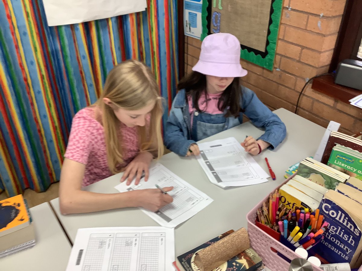 class6Aspull's tweet photo. We are working incredibly hard this morning on all our revision activities! They are now marking and correcting an arithmetic paper that I’ve made a lot of mistakes on! 🙈 #funrevision #acpsMaths https://t.co/TwD3mvIdD3