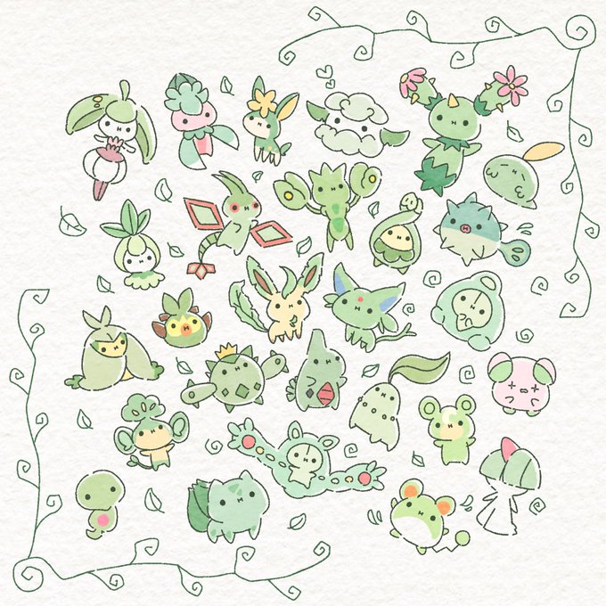 「アルラウネ ポケモン×ポケモン」のTwitter画像/イラスト(古い順)