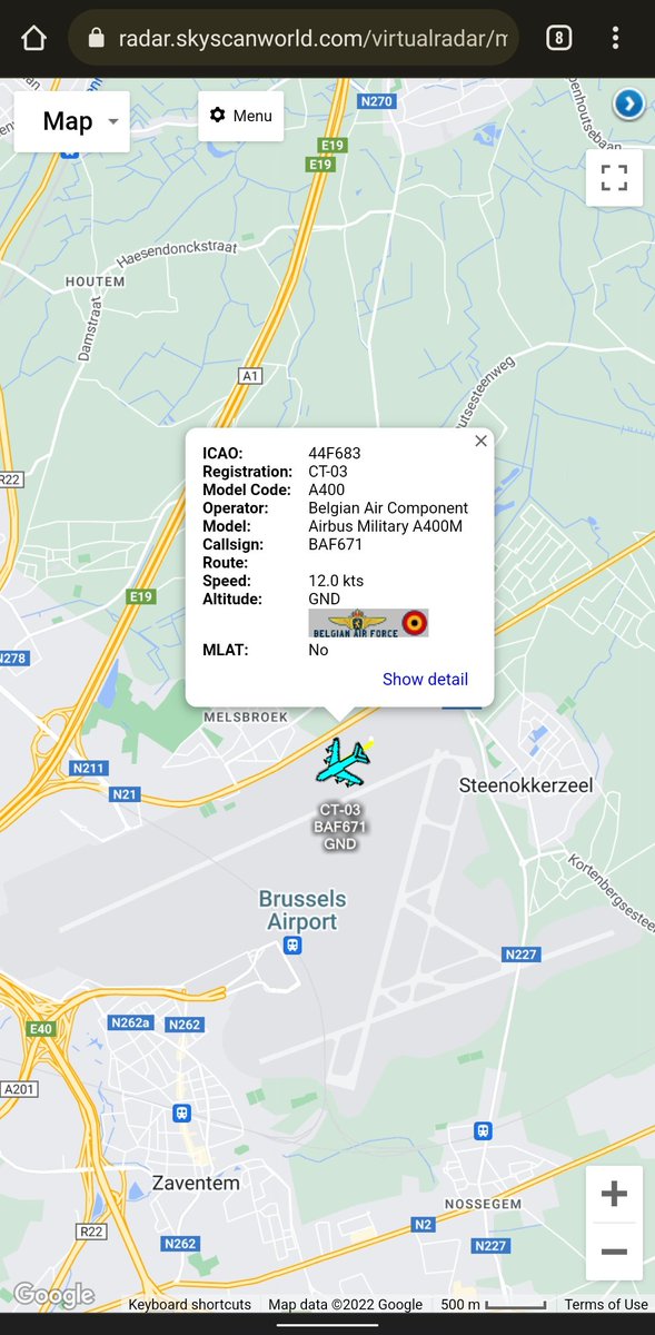 scan_sky's tweet photo. Belgian Air Force π§πͺ - Airbus A400M - CT-03 - #BAF671
Currently Taxying At Brussels Airport π§πͺ
Cleared To Luxembourg Airport π±πΊ https://t.co/BYyj0VNRTv
