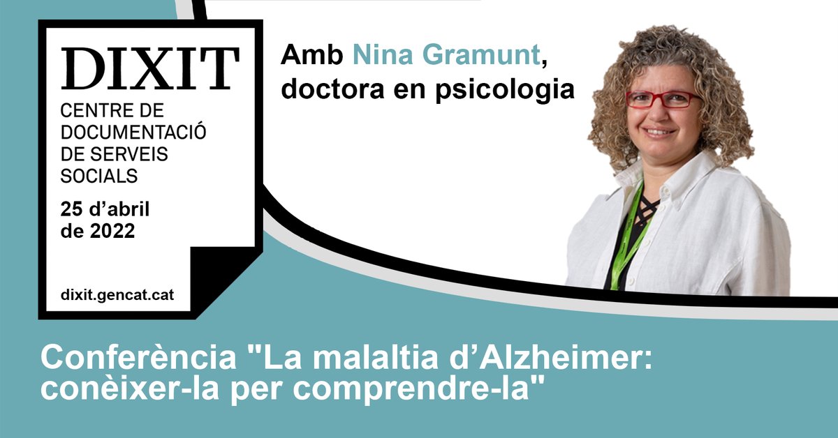 📢25/04: Encara ets a temps de seguir la conferència virtual 'La malaltia d’Alzheimer: conèixer-la per comprendre-la', amb la neuropsicòloga @NGramunt, de la @fpmaragall. ➡️Inscriu-t'hi a bit.ly/ConfComprendre…