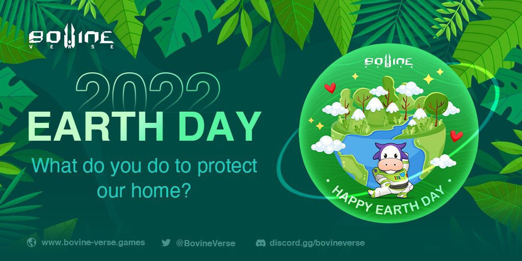 𝐇𝐚𝐩𝐩𝐲 𝐄𝐚𝐫𝐭𝐡 𝐃𝐚𝐲! #Metaverse and Earth all need our love and support. To celebrate the day, we release a special #badge for all

⏰12 PM UTC April 22
🎁#BovineVerse Earth Guardian Badge #NFT

How to get NFT:
▶️galaxy.eco/BovineVerse/ca…

#EarthDay #NFTCommunity #crypto