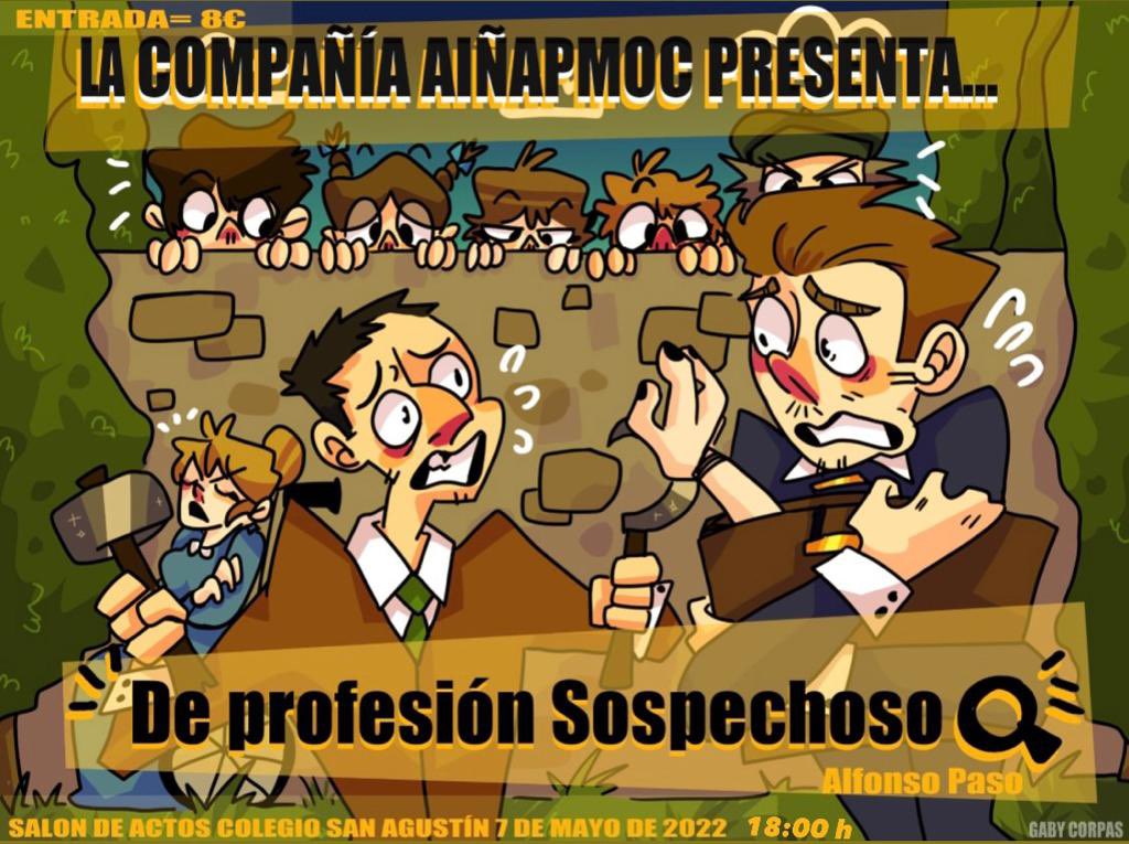 ainapmoc's tweet photo. 7 de Mayo, 18:00, en nuestra casa, el salón de actos del Colegio San Agustin. No podéis perdéroslo! https://t.co/ZW7OJfK3As