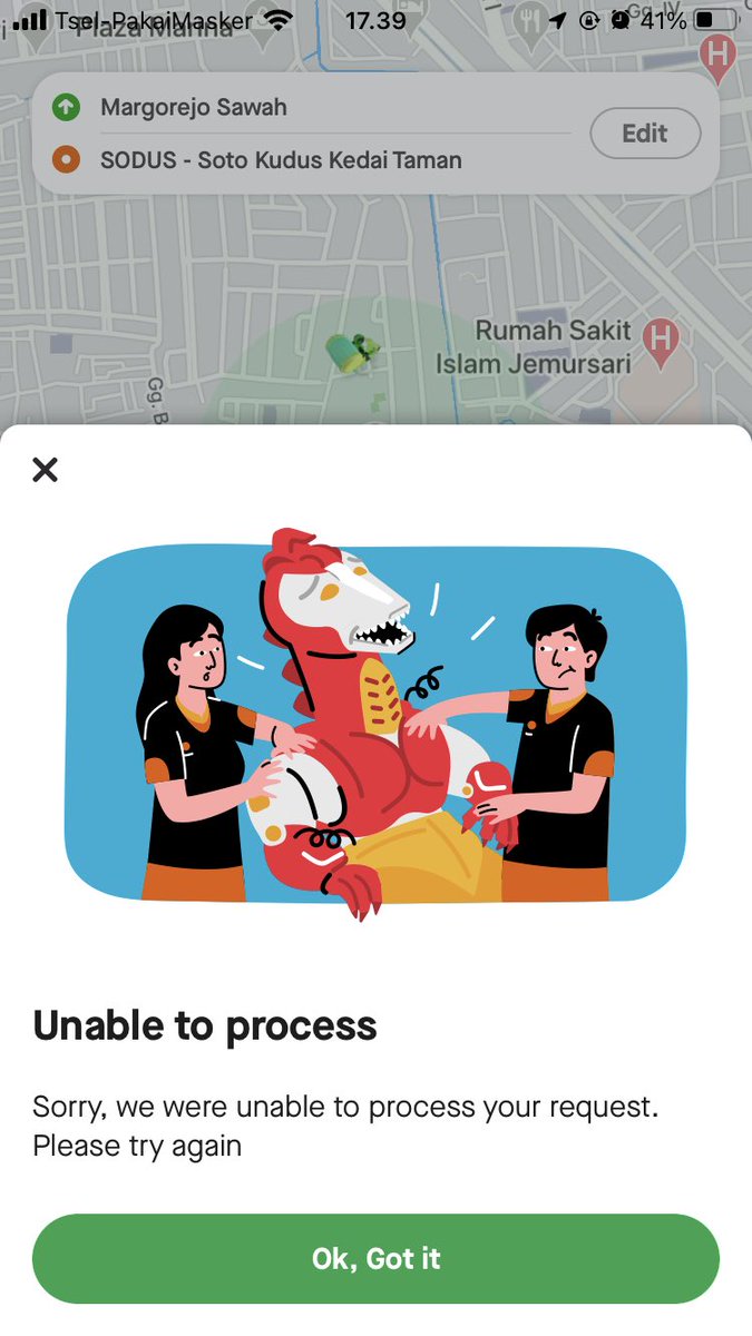 HarlyJanuard's tweet photo. @gojekindonesia @david_saleko Woy sama https://t.co/FCiCMwOebl