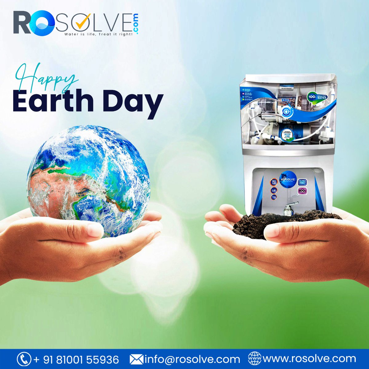 ro_solve's tweet photo. Hey, It's Earth Day!!
Cherishing natural resources such as water. We at ROSOLVE have taken a pledge of pure drinking water at an affordable price for all!!
Visit us at https://t.co/hkRTrE1To7
Or call us at 8100155936
#EarthDay #Trending #rosolve #Waterfall https://t.co/9yf72WqyFE
