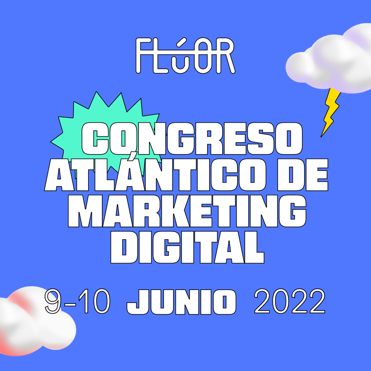 Markers... ¡volvemos! ☄️🙌 En junio os esperamos en la 4ª edición de 𝗙𝗟𝗨́𝗢𝗥 🎉⁣⁣
⁣
＋ marketing, ＋ networking y ＋ sorpresas.⁣
⁣
Anota ➡️ 9 y 10 de junio en Pontevedra.⁣
⁣
📲 Síguenos en todas las redes. ¡Esto solo acaba de empezar!⁣
⁣
#FLUOR22 (Qué bien suena)⁣