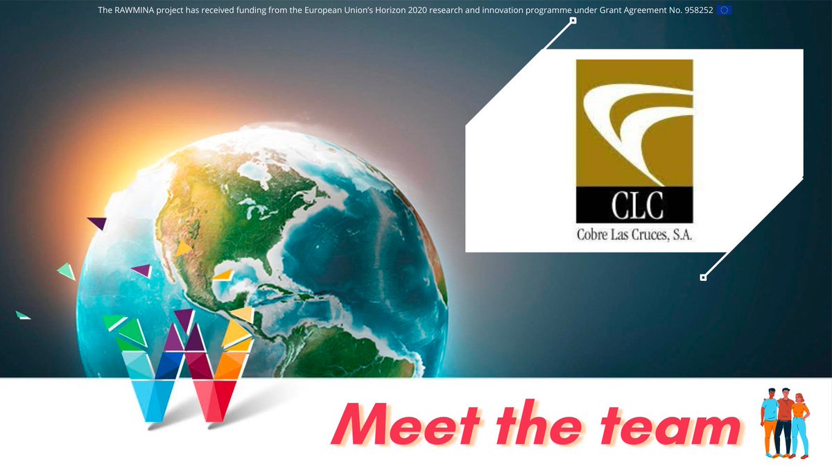 RawminaEU's tweet photo. #MeetTheTeam👉 @cobrelascruces will:
Collaborate w/ tailings from the processing & #mining activities within the CLC mine complex
Participate in Multistage iron removal & #bioleaching process
Be responsible for the Design/ construction of the #PilotSystem w/ @wings_ict & more! https://t.co/MiEMVJrNvd