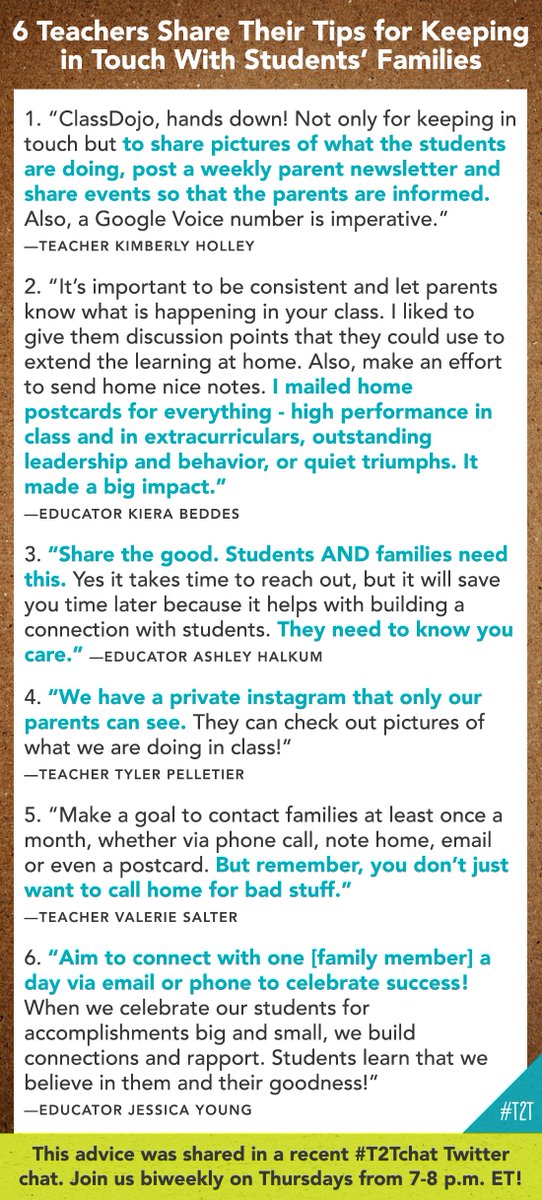 teacher2teacher's tweet photo. Are you looking to get your Ss' families involved in your classroom community?

You won't want to miss these #TeacherHacks for effective family engagement: https://t.co/LDxAx9bpEu