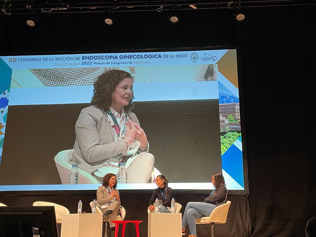 ginemancha's tweet photo. @endosego 
Mesa dolor pélvico crónico. Un placer moderar a dos grandes expertas: Dra ELorenzo. @MargalidaVicens https://t.co/1OW7fIU47O