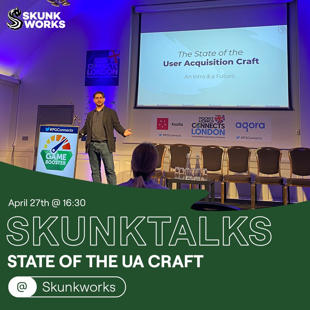 Next week will be our first #SkunkTalks Event. Join us as our Head of UA, Gus Viegas, talks about the current state and what our future in UA might look like. 💬🦨

📅 April 27th, 16:30 EEST

➡️ Mikonkatu 13 a, 00100 Helsinki.

Sign up here: lnkd.in/gbGyP_43