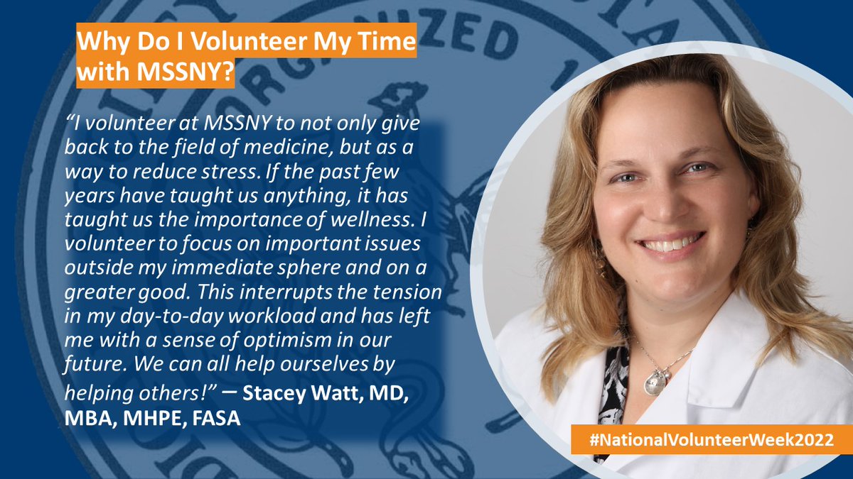 Medical Society NY (@medsocietynys) on Twitter photo #NationalVolunteerWeek2022
#ThankYou, <a href="/StaceyWattMD/">Stacey Watt, MD, MBA, MHPE, FASA</a>
#MSSNYStrong <a href="/ParagMehta6/">Parag Mehta MD MACP</a> <a href="/LIBMedicine/">Frank Dowling MD (They/Them)🏳️⚧️🏳️🌈</a> <a href="/docblp/">Bonnie Litvack</a> <a href="/sonodoc99/">Art Fougner PGY50</a> <a href="/OechsnerTroy/">Troy Oechsner</a> <a href="/TomMadejski/">Tom Madejski</a> <a href="/MariaBasile10/">Maria A. Basile, MD, MBA, C-HCQM</a> <a href="/MSSNYRothberg/">Charles Rothberg, MD</a> <a href="/MSSNY_YPS/">MSSNY YPS</a> <a href="/MSSNYMedStudent/">MSSNYMedStudentSection</a> #NationalVolunteerWeek2022
#ThankYou, <a href="/StaceyWattMD/">Stacey Watt, MD, MBA, MHPE, FASA</a>
#MSSNYStrong <a href="/ParagMehta6/">Parag Mehta MD MACP</a> <a href="/LIBMedicine/">Frank Dowling MD (They/Them)🏳️⚧️🏳️🌈</a> <a href="/docblp/">Bonnie Litvack</a> <a href="/sonodoc99/">Art Fougner PGY50</a> <a href="/OechsnerTroy/">Troy Oechsner</a> <a href="/TomMadejski/">Tom Madejski</a> <a href="/MariaBasile10/">Maria A. Basile, MD, MBA, C-HCQM</a> <a href="/MSSNYRothberg/">Charles Rothberg, MD</a> <a href="/MSSNY_YPS/">MSSNY YPS</a> <a href="/MSSNYMedStudent/">MSSNYMedStudentSection</a>