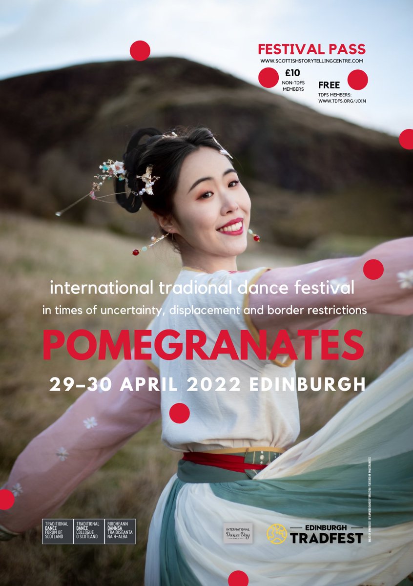 Grab your #Pomegranates festival pass – free to all <a href="/TradDanceScot/">Trad Dance Forum</a> (TDFS) members and only £10 to non-TDFS members!

Book🎟️ 29-30/04 <a href="/ScotStoryCentre/">Scottish Storytelling Centre</a>
 
Curators' Blog: linktr.ee/IliyanaNedkova