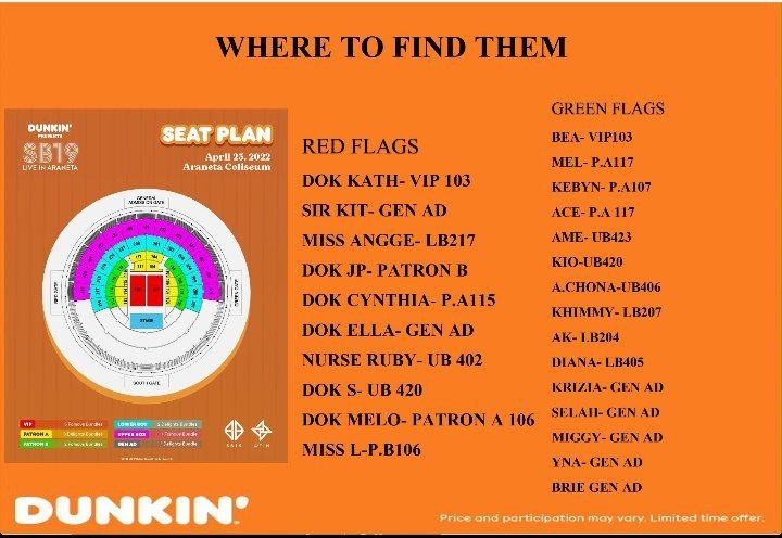 Where to find the Medic Team? Here you go💙💠 The ones with the  RED FLAG are the RESPONDERS and the ones with the GREEN FLAG are the SIGNALS. We also have people online who'll be monitoring for tweets/posts that would like to ask for medical assistance💙

<a href="/SB19Official/">SB19 Official</a> #SB19