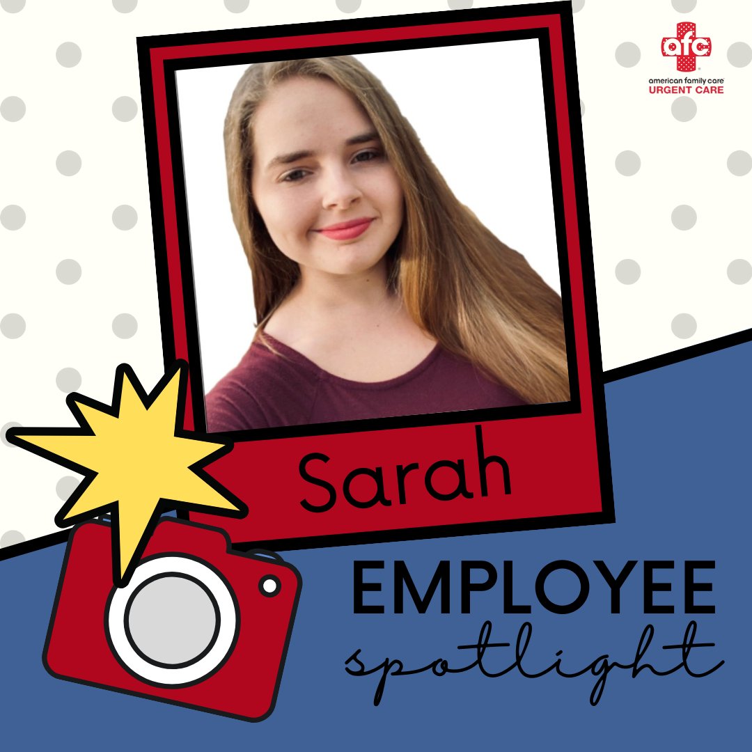 We love to put the spotlight on our staff members through our CARE (Create a Remarkable Experience) awards! Our staff member, Sarah, was a recent recipient. Sarah has embodied the core values by assisting in training fellow team members (Be Committed)... AFCUrgentCare.com/cheltenham/