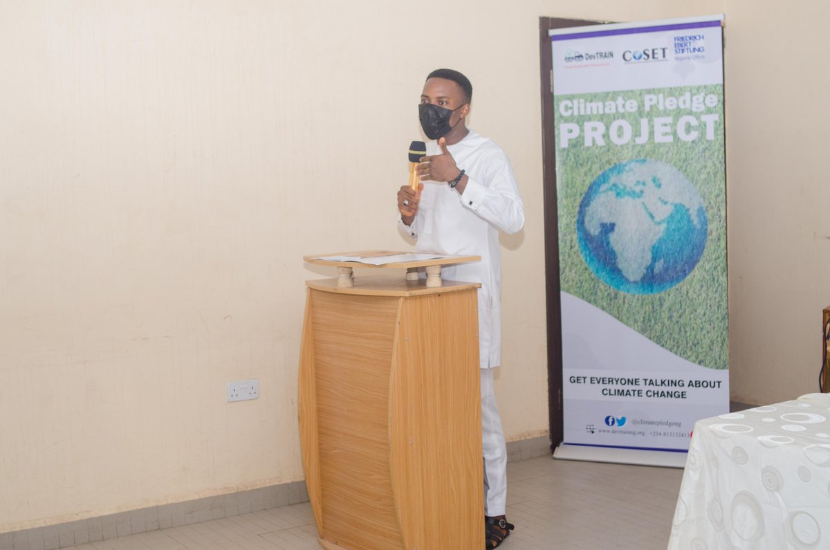 climatepledgeng's tweet photo. The discussion have started, the Climate Pledge Launch, titled; ‘’A simple, organic way to improve conversations around climate change in Africa.’’

#ClimatePledge
#GetEveryoneTalkingAboutClimateChange https://t.co/wteXGPJyA8