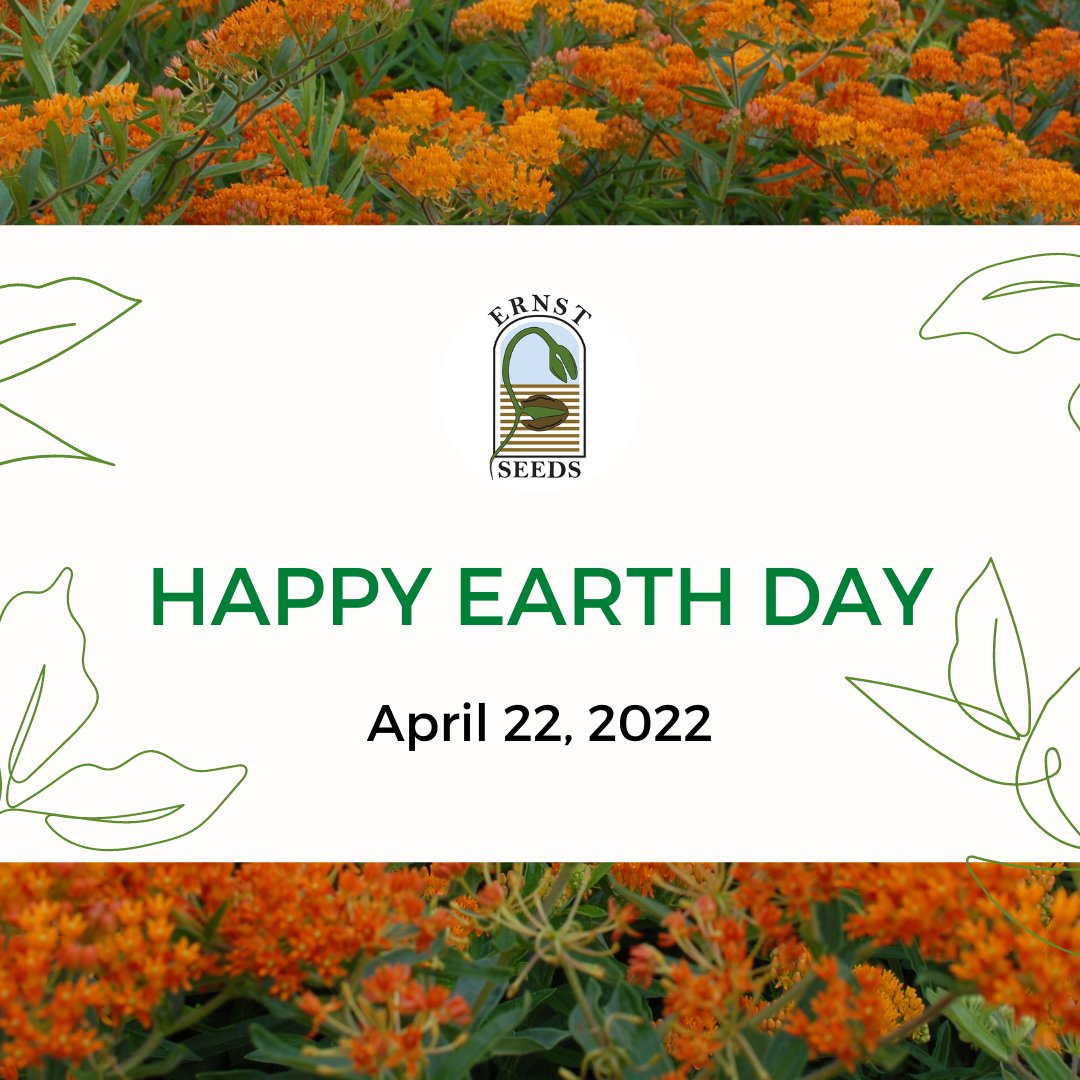 ErnstSeeds's tweet photo. Happy #EarthDay! We’re so happy we get the opportunity to work with native plants every day. We’re even more thrilled to continue to educate about the positive effects of using native seeds.🌎💚
#normalizenatives #earthday2022 #ernstseeds https://t.co/vAkwZjXzUO