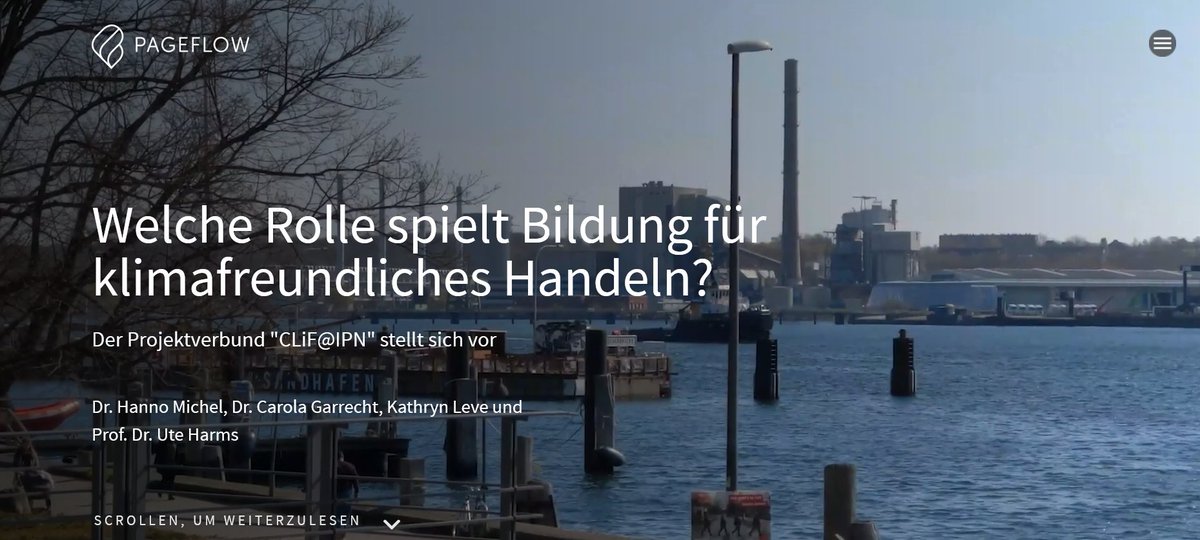 IPN_Kiel's tweet photo. Wie kann #Bildung dabei helfen, der Herausforderung #Klimawandel zu begegnen? Mit dem #Scrollytelling-Tool #Pageflow haben wir euch einen Überblick über den IPN-Projektverbund CLiF und seine Arbeit an dieser Frage zusammengestellt ➡️ https://t.co/4xhfimJorg
#EarthDay 🌍 https://t.co/VIoKuAo2yF