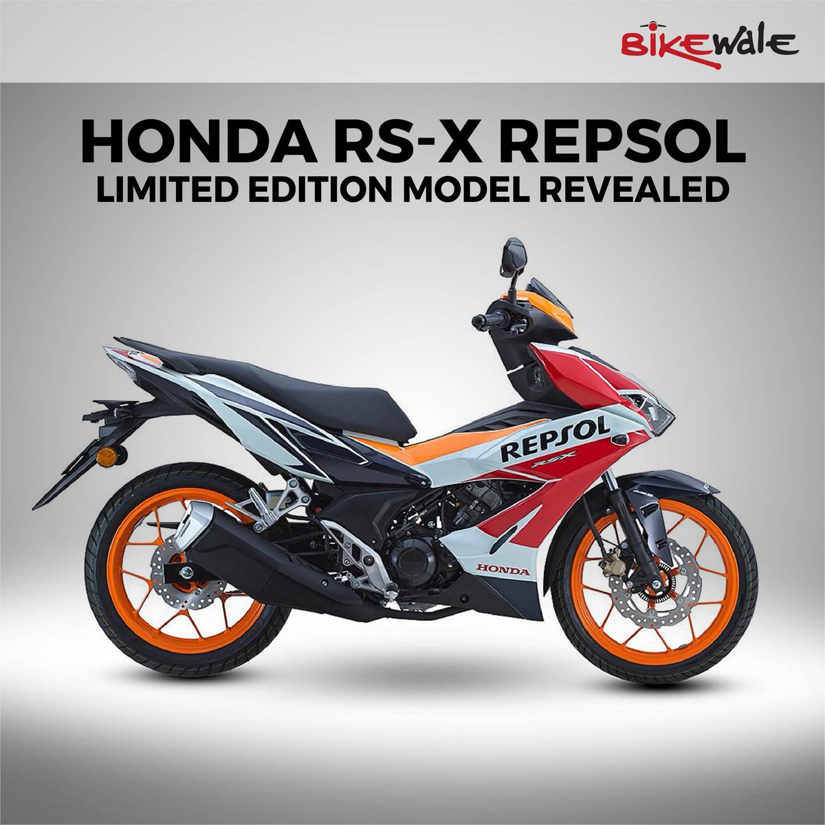 BikeWale's tweet photo. #Honda has taken the wraps off one exclusive scooter. It goes by the name the RS-X and only 5000 units. The #RSX Repsol edition gets the brand’s MotoGP livery and it looks cool.
Get more details : https://t.co/SVacHN3hSA
#BWNews #Hondarsx #RepsolEdition https://t.co/f2wkRYgKRn