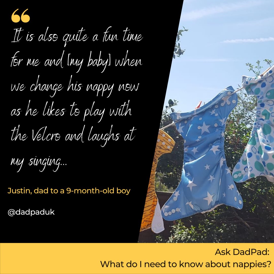 dadpaduk's tweet photo. #FatherhoodFriday
🧷
We've got a fab new blog post up on the website today, giving dads a heads up of all they need to know about #nappies!
Huge thanks to Zoe from Reusabubble CIC for her help...
Click here to read: https://t.co/aqqeQIH1tY
🧷
#dadsmatter #bonding #realnappyweek https://t.co/fJYkDfpbuS