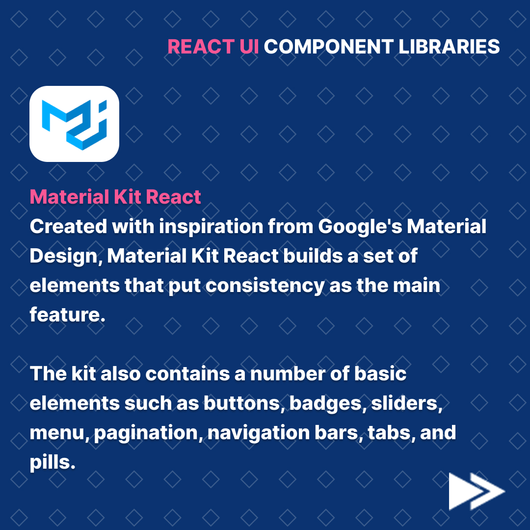 nixetofficial's tweet image. A UI component library is a (typically) comprehensive collection of ready-to-use Ul elements including buttons, inputs, dialogues, and so on.
They are used as foundations for layouts. Each library has its own style and feel.
#nixet #coding #reactui #nixetian #reactcomponents