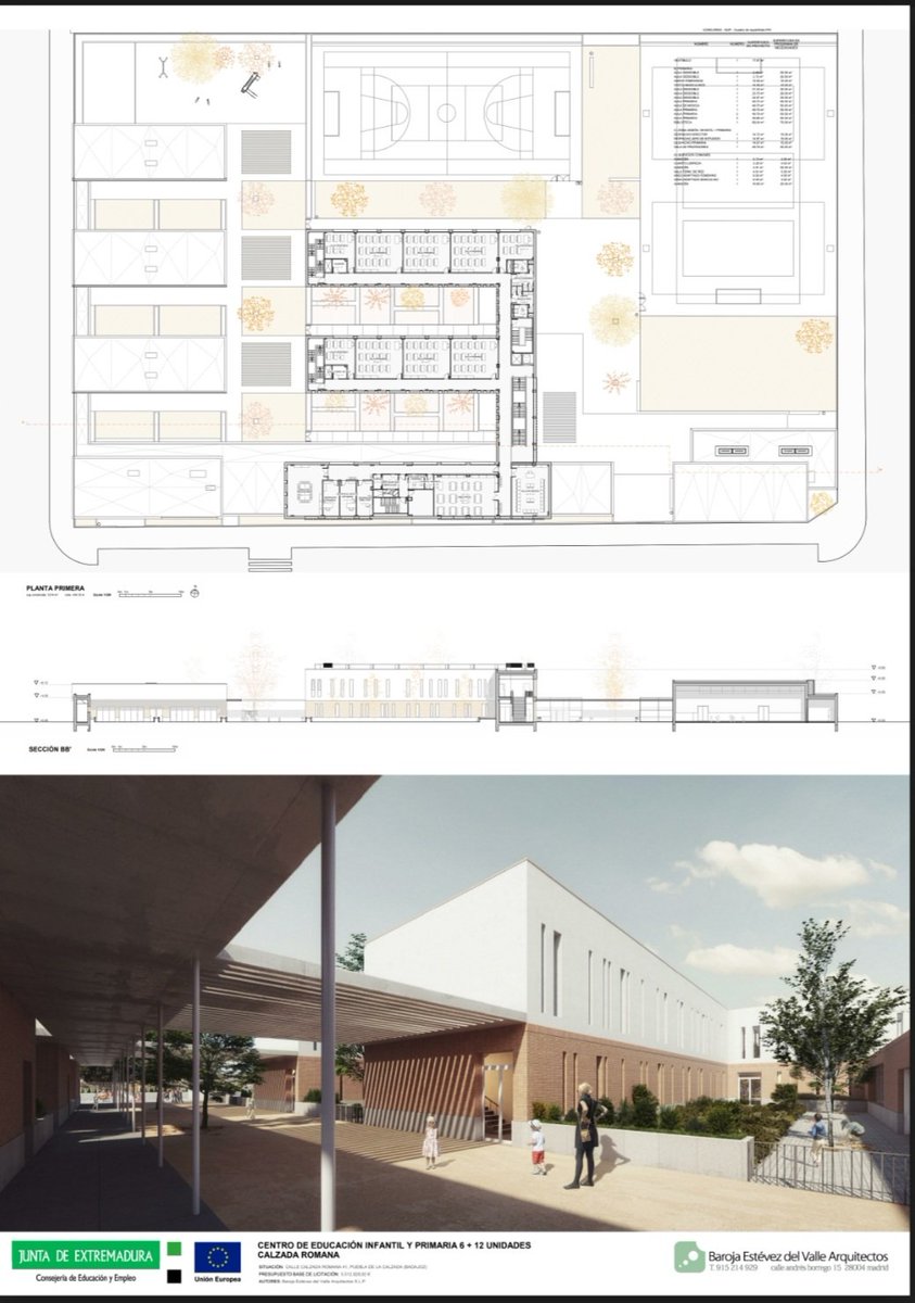 educacionEXT's tweet photo. La @Junta_Ex invertirá 5️⃣,5️⃣ millones de euros 💶 en la construcción 🏗 del nuevo CEIP de #PueblaDeLaCalzada

✅ Será un edificio eficientemente energético ♻️, adaptado y funcional

🏫 Incluido en el Plan de Infraestructuras Educativas de #Extremadura

🗞 https://t.co/dYaX2ouKrL https://t.co/eR1BXOXCCP