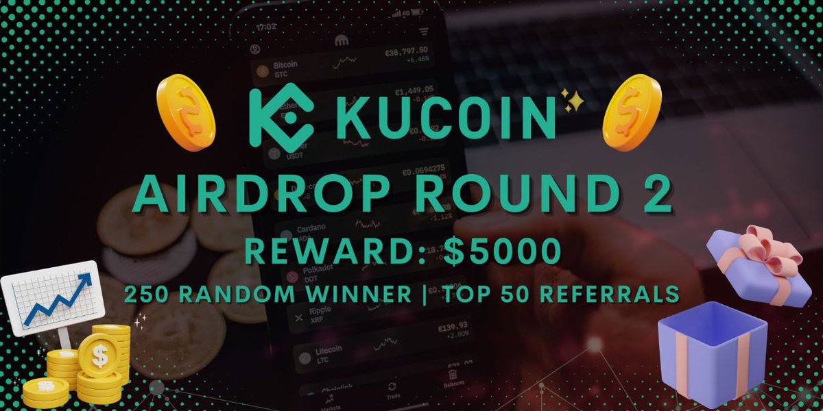 🚀 Airdrop: Kucoin Round 2
💰 Value: $10
👥 Referral: $50
📊 Exchange: Kucoin
📅 End Date: 21st May, 2022

✅ First Round already has been Distributed by KuCoin

Talk with the Telegram Bot
t.me/KuCoin_Airdrop…

#Airdrop #Crypto #Airdrops #KuCoin #Giveaway #cryptocurrency
