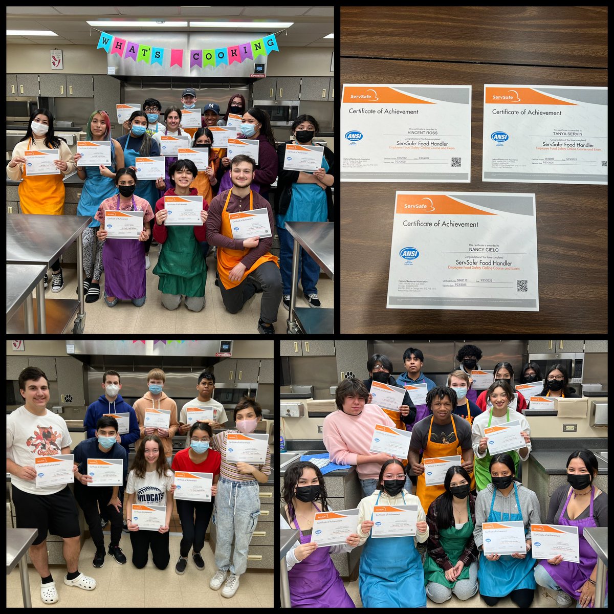 MrsMullins_WeGo's tweet photo. ServSafe Certified ✔️✨👌🥳 #wearewego @WeGoCTE https://t.co/ymUtqkghK6