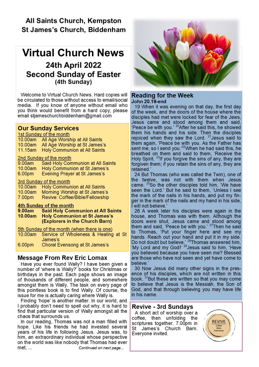 BiddenhamChurch's tweet image. Welcome to St James's Church...
