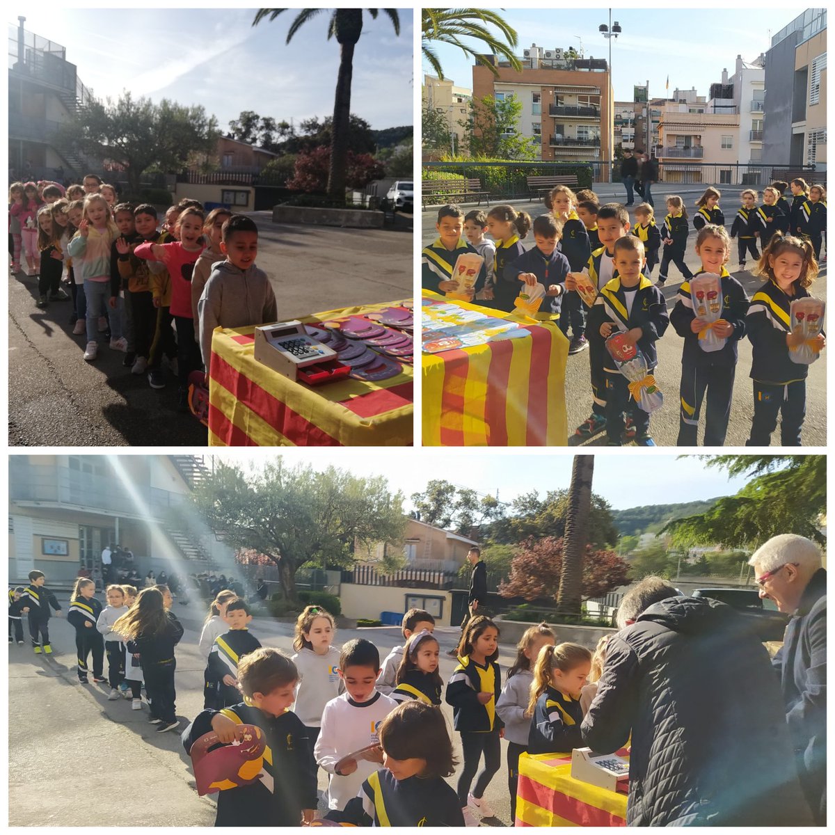 MagdaCollCamps's tweet photo. Els nes i nens de P. 4 i P. 5 @immaculadahorta gaudeixen de la paradeta de Sant Jordi! https://t.co/VB6dOjUjjo