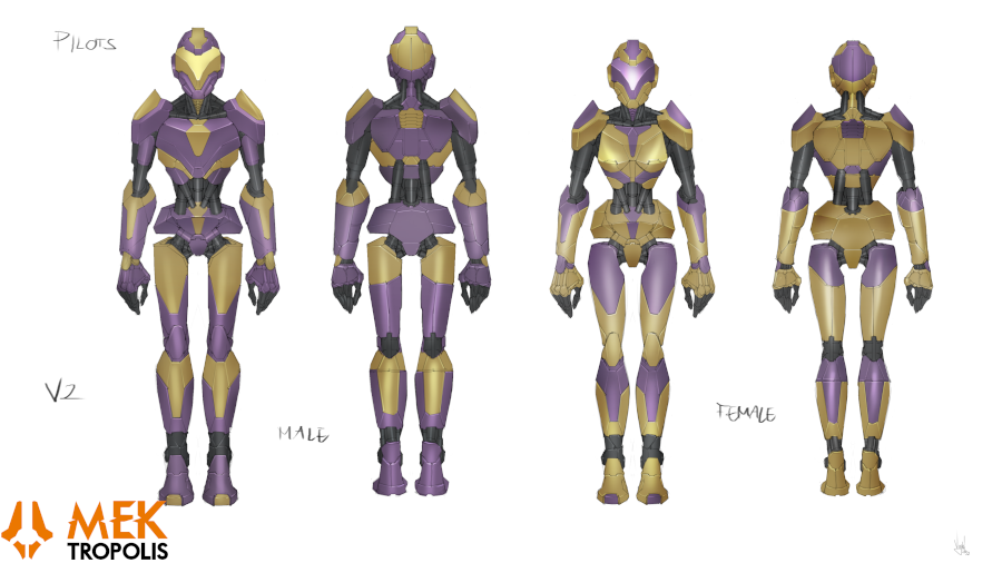 Good things come in pairs, so here is are some #Mektropolis AI pilots in both masculine and feminine forms. You just might be needing some after all to crew that awesome AI battle Mek, assault ship or other big #NFT weapon system you picked up to crush your #NFTGame opponents!