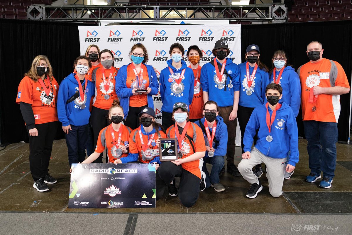 Congratulations to all the 2022 Ontario District <a href="/CANFIRST/">FIRST Robotics Canada</a> Award winners including <a href="/FIRSTRoboticsWE/">Windsor Essex FIRST</a>’s <a href="/frcteam772/">Team 772 Sabre Bytes</a> of <a href="/Sandwich_Sabres/">Sandwich Secondary School</a> who took home the Regional Engineering Inspiration Award.