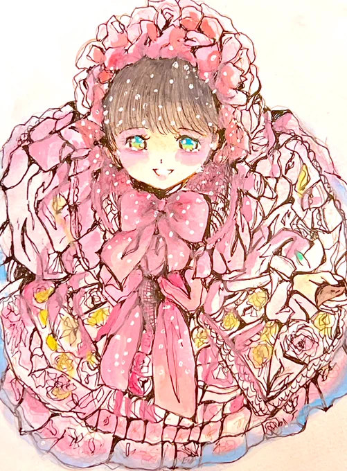 数日投稿をお休みしておりましたが、程よく再開いたします😌どうぞ宜しくお願いします☺️💐
#イラスト #水彩画 #アナログイラスト #art #illustration #Watercolor 