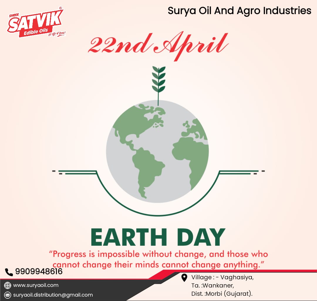 ShreeSatvikOils's tweet photo. We only have one earth. We hope this special day reminds us of how important it is to keep it healthy and safe for future generations. Happy Earth Day to you!

#worldearthday #worldearthday2022 #earthday #happyearthday #happyworldearthday #happyearthday #happyearthdayall #satvik https://t.co/8kTciZIn9k