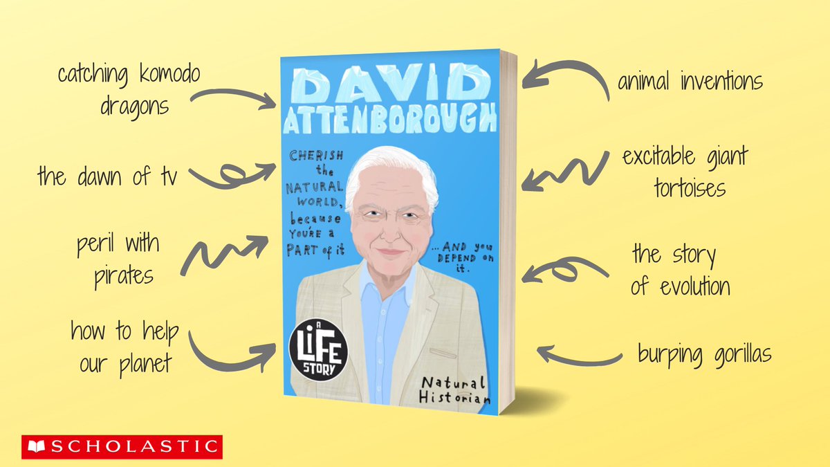 littlehux's tweet photo. Happy #EarthDay22! Why not pick up a copy of Sir David Attenborough: A Life Story by me and illustrated by Sarah Papworth! It's suitable for 8 and up, is a Teacher's Pick on Amazon and explores ecology, conservation and even a lil genetics! https://t.co/K8Tgii4qs9