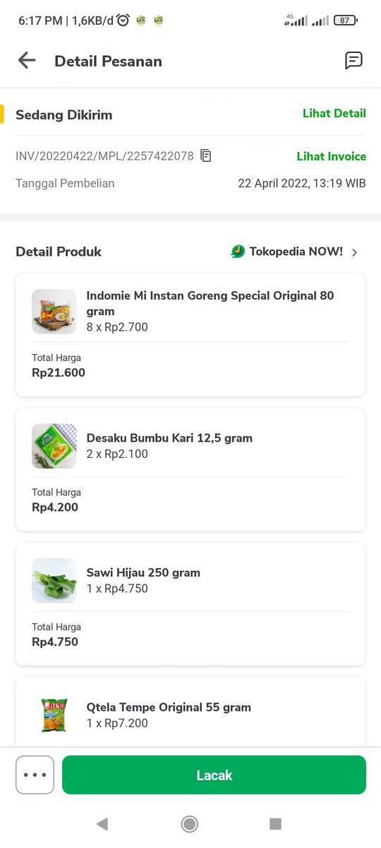 TosRo46's tweet photo. @TokopediaCare tumben @tokopedia NOW INV/20220422/MPL/2257422078 order jam 1 siang sampe skrg belum dikirim, slogannya 2 jam sampai 😁 https://t.co/pdyUW4WZxR