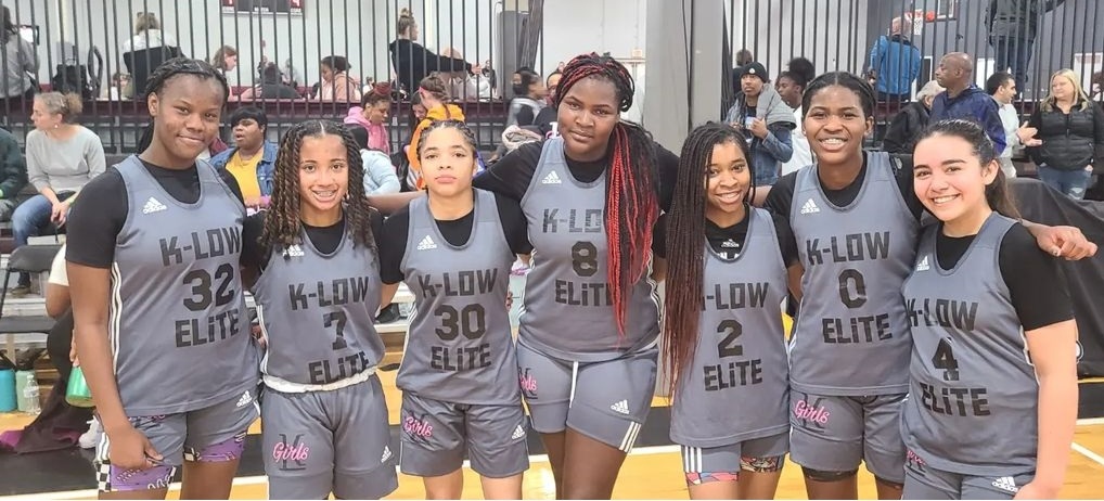 coachE83's tweet photo. Pa State Champion Amya Scott 2025 Neumann Goretti HS 
Takes the floor with her K-Low Elite team  #BooWilliamsInvitational https://t.co/38uxWTiVym