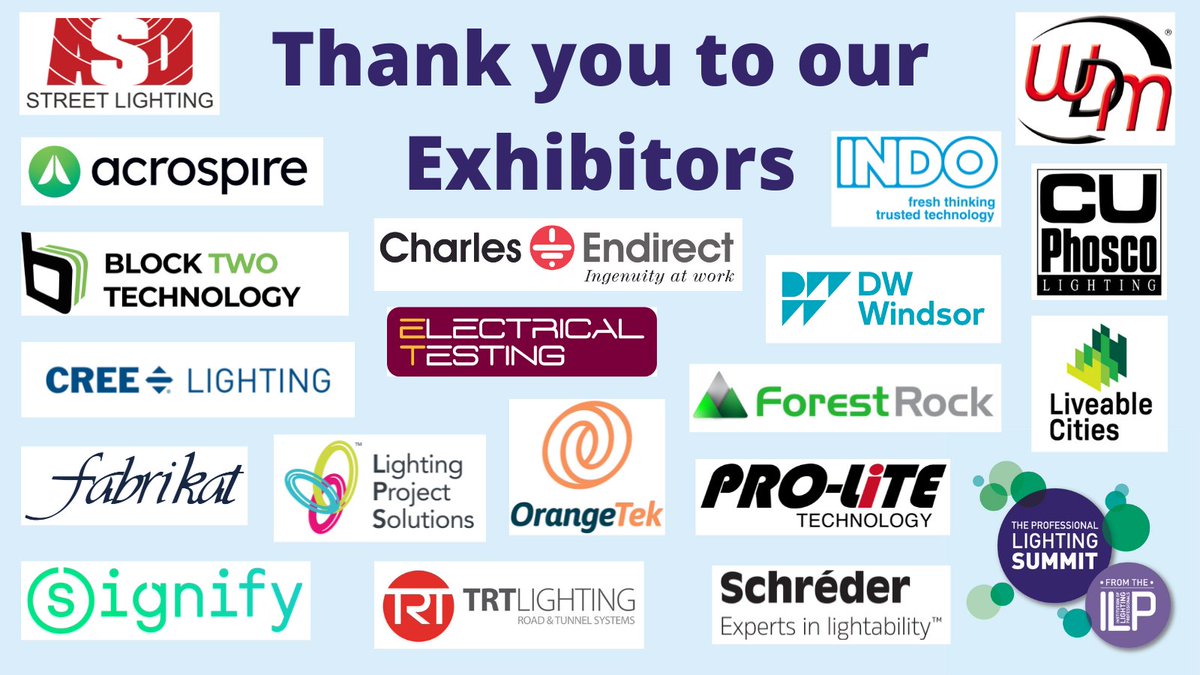 Thank you to our Exhibitors signed up for the #ILPSummit - Does your organisation want to get involved with a fantastic, limited, opportunity to speak directly with your target audience and broad range of lighting professionals? ow.ly/Yawe50I80My #ILP #LightingIndustry