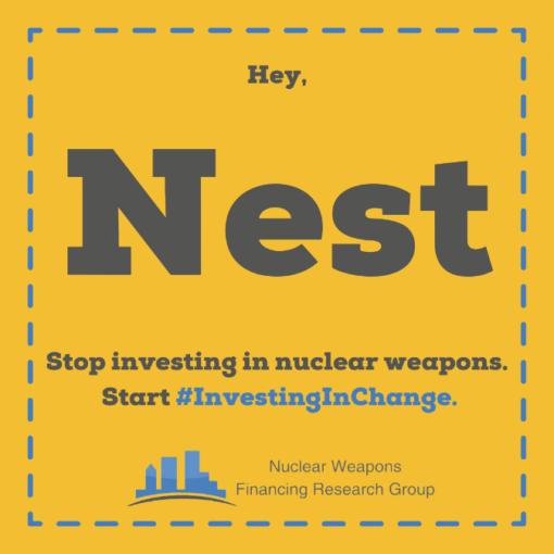 Hello, @NestPensions I am a Nest pension holder and I want to know why your default fund invests in nuclear weapons. It’s illegal under international law! You need to start #InvestingInChange