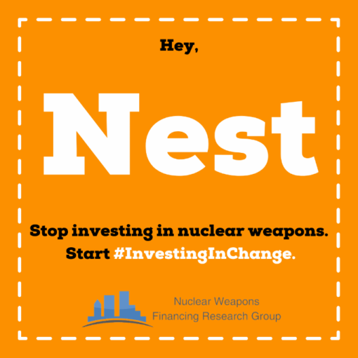 Hi @NestPensions why are you investing the pensions of hard-working Brits in weapons of mass destruction? When are you going to start #InvestingInChange?