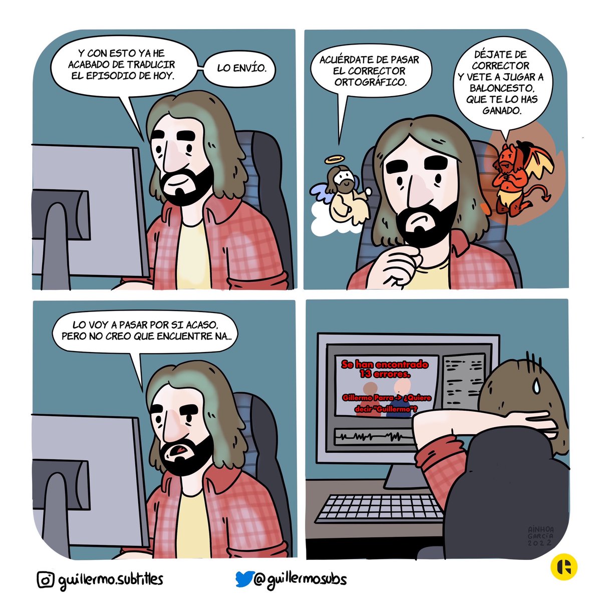 Pasar el corrector: qué pereza da y qué necesario es. 😅

#aventurasdeunTAV #traducciónaudiovisual